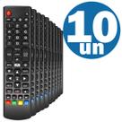 Kit com 10 Controles Remotos Compatível para TV Samsung UN32F4200AGXZD LCD com Pilhas