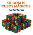 Kit Com 10 Cubos Mágicos 5x5x5 Cm Diversão E Desafio Kit Com 10 Cubos Mágicos 5x5x5 Cm Diversão E Desafio