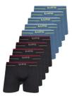 Kit com 10 Cuecas Boxer Lupo 17800-001 Plus Size Colorido