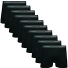 Kit com 10 Cuecas Boxer Lupo Preta Com Elastano Cos Estampado