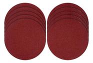 Kit com 10 Discos de Lixa tiras autocolantes 115mm (4,5 ) Grão 60 Bomvink BOM5601