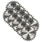 Kit com 10 Discos de Serra Circular de Madeira TCT 185mm EOS 185mmx20mmx24T
