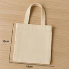 Kit com 10 ecobags 15x15cm LISA - 100% algodão cru
