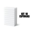 Kit Com 10 Esponjas Mágicas Brancas Melanina Tira Manchas Multiuso