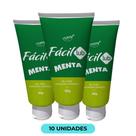 KIT COM 10 Fácil Lub Gel Lubrificante Chillies Sabor Menta 60g
