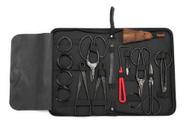 Kit Com 10 Ferramentas Jardim Bonsai Aço Carbono