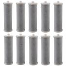 Kit com 10 Filtro Refil HDF 230 Carbon Block ROSCÁVEL - Para Aquaplus 230, EF Polifil 300, Planeta Água Fit 230, Aqualar 3M Ap230 e outros
