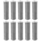 Kit com 10 Filtro Refil HDF 9.3/4" Carbon Block DE ENCAIXE - Para Aquablock 10", Policarbon Aquaclear 10", Hidrofiltros