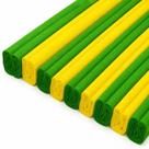 Kit Com 10 Folhas De Papel Crepom Verde Amarelo Copa 5 cada