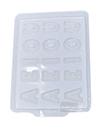 Kit Com 10 Formas De Chocolate Doces Vogais Luckyfest