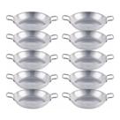 Kit Com 10 Frigideiras Aluminio Pergaminho Panelinha Nº 18