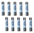 Kit Com 10 Fusíveis Cerâmica Para Micro-ondas Ø6x30 20a 250v
