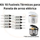 Kit com 10 Fusíveis Térmicos para PANELA DE ARROZ ELÉTRICA 10A 240 GRAUS - Fusível