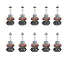 Kit com 10 lampada halogena h11 12v 55w base pgjj19-2 atacado 4300k