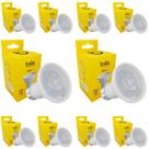 Kit com 10 lâmpada led par20 7w 2700k e27 luz quente bivolt - brilia