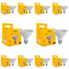 Kit com 10 lâmpada led par30 dimerizável 9,8w 2700k e27 luz quente 220v - brilia