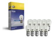 Kit Com 10 Lâmpadas Halogênio Hella 7506 7506A 5007 7528