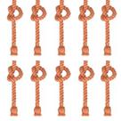 Kit com 10 Lustres Pendentes Corda para 1 Lâmpada E27 Bivolt