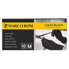 Kit Com 10 Luvas Black Profissional P Latex da Marco Boni