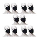 Kit com 10 Máscaras Protetoras Lupo 36004-904 Pretas