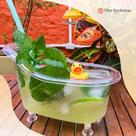 Kit com 10 Mini Banheiras de Acrílico 200ML Para Drinks e Decoração de Festa