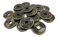 Kit com 10 Moedas Chinesas (Sorte e Riqueza)