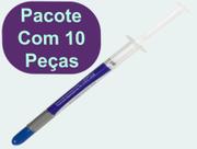 Kit Com 10 Pasta Térmica Silver Prata Hy510 1g Pc Cpu Note Ps4