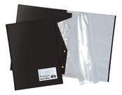 kit com 10 Pastas Catalogo A4 Documentos Escritório Preta 50 Envelopes