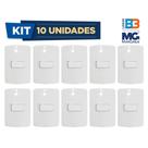 Kit Com 10 Pçs Conjunto 2x4 Interruptor 1 Tecla Simples B3 Margirius