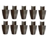 Kit com 10 Pés para Multiusos Guarda Roupas Modelo Mari 7 Cm