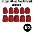 kit com 10 Peso Panela de Pressao Universal Preto e vermelho kit com 10 Peso Panela de Pressao Universal Preto e vermelho