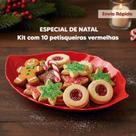 Kit com 10 Petisqueiras Vermelha Especial de Natal TOP Kit com 10 Petisqueiras Vermelha Especial de Natal TOP