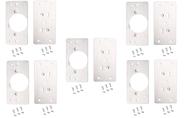 Kit Com 10 Placa De Reparo Para Consertar Dobradiça Armário Mdf + 60 Parafusos
