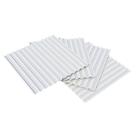 Kit Com 10 Placas 3d Pvc Revestimento Estilo Ripado 50x50 Branco