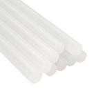 Kit Com 10 Refil Bastão De Cola Quente Fina 30cm x 7mm Semi Transparente