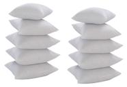 Kit Com 10 Refis De Almofada 55x55 Silicone Para Capas 50cm