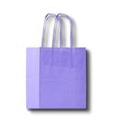 Kit com 10 Sacolas de Papel Lilás 23,5x10x31,5cm com Alça