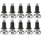 Kit com 10 Sapata Pé Nivelador Base 21mm Zincado