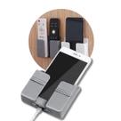 KIT com 10 Suporte Multiuso Parede Celular Plástico Cinza