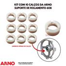 Kit com 10 suportes/Calço ARNO de rolamento 608 substitui Buchas Kit com 10 suportes/Calço ARNO de rolamento 608 substitui Buchas