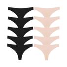 Kit com 10 Tangas de Cetim Sem Costura - Lingerie Sexy e Confortável