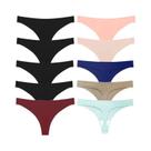 Kit com 10 Tangas de Cetim Sem Costura - Lingerie Sexy e Confortável
