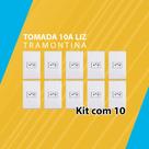 Kit com 10 tomada 10a liz tramontina