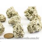Kit com 10 Unidades de Pirita Peruana Bruta - Cristais Naturais para Orgonite e Revenda - 35mm