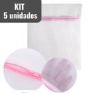 Kit com 10 unidades de Saco de Lavar Roupa Íntima e Delicada com Zíper Protetor de Calcinha 40x30cm Kit com 10 unidades de Saco de Lavar Roupa Íntima e Delicada com Zíper Protetor de Calcinha 40x30cm