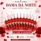 Kit com 10 Unidades Perfume Dama da Noite Sedução Encanto Magnetismo Espiritual