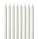 kit com 10 Velas brancas de parafina nº 10