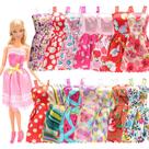 Kit com 10 Vestidos Casuais para Bonecas - Compatível com Bonecas de Até 30cm de Altura