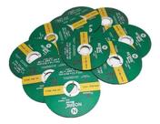 Kit Com 100 Discos De Corte Aço 115x1,0x22,2mm Merco Nobre