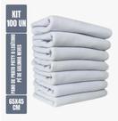 Kit com 100 - Pano De Prato Liso - Branco - Neves Patty - Cozinha - Pintar E Bordar - 65x45cm Kit com 100 - Pano De Prato Liso - Branco - Neves Patty - Cozinha - Pintar E Bordar - 65x45cm